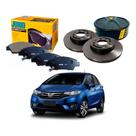 Kit Disco Pastilha Freio Dianteiro Fit 1.5 2015 A 2017