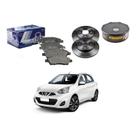 Kit Disco Pastilha Freio Dianteiro March 1.0 1.6 2015 A 2019