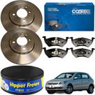 Kit Disco + Pastilha Gol G5 1.0 1.6 Aro 2008 2009 2010 2011 2012 2013 Original Hipper Freios + Cobreq