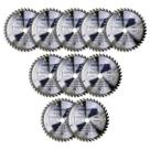 Kit Disco Serra Circular Vídea Menegotti MSM Com 10 Unidades Diâmetro de 184mm Furo 22MM Com 24 Ou 40 Dentes Corte Madeira MDF Compensado Profissional