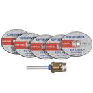 Kit Discos Corte EZ-456 Metal 1.1/2 Pol Mandril - Dremel Kit Discos Corte EZ-456 Metal 1.1/2 Pol Mandril - Dremel