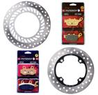 Kit Discos de Freio Cb 300 Sem Abs 2009-2015 + Pastilhas Ponteza