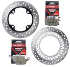 Kit Discos de Freio Cb 300R Sem Abs 2009 A 2015 + Pastilhas Diafrag