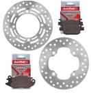 Kit Discos de Freio Pcx 150 Abs 2019 A 2023 + Pastilhas Diafrag