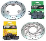 Kit Discos de Freio Xtz Tenere 250 / Xtz Lander 250 Ate 2015 + Pastilhas