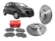 Kit Discos E Pastilhas De Freio Hyundai Hb20 Hatch Sedan