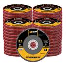 Kit Discos Flap Grão 60 Aço Cônico 4.1 2 Fasterr FSTC07