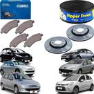 Kit Discos + Pastilhas De Freio Peugeot 208 E 307 C3 C4 1.6