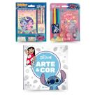 Kit Disney - Sticker Mania - Stitch + Stamp Pack - Stitch + Arte e Cor Stitch - Livro de colorir