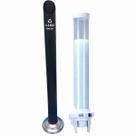 Kit dispensador de copo café ez-cup com alavanca + lixeira preto para descarte copos de cafe