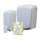 Kit Dispenser Interfolha Branco/Cristal + Saboneteira Mini Branco/Cristal + Sabonete Liquido Espuma 400ml Elisa Plus