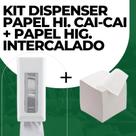 Kit Dispenser Para Papel Higiênico Cai Cai e Papel Higiênico Intercalado Cai Cai