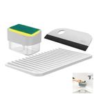 Kit Dispenser Porta Detergente Esponja Escorredor Copos Utensílios Rodo Pia Cozinha - Ou