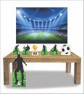Kit Display de chão totens Futebol 7 Pçs + Painel 150x100m