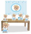 Kit Display de chão totens Urso Principe 5 Pçs + Painel 150x100 cm