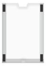 Kit Display Quadro Aviso A4 21x30 Fixação Magnética Imã 10un Cor Transparente
