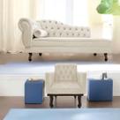 Kit Diva Recamier Diana 160cm Lado Direito e 01 Poltrona Classic Suede - Amarena Móveis