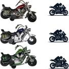 Kit Diversão 3 Motos Para Criança Bom Para Se Ter Em Casa Ideal Para Presente Dia Das Mães