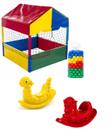 Kit Diversão Infantil com Piscina de Bolinhas 100m com 500 Bolinhas com 2 Gangorras 1 lugar Kit Diversão Infantil com Piscina de Bolinhas 100m com 500 Bolinhas com 2 Gangorras 1 lugar