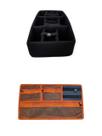 Kit Divisória e Organizador de tampa para Case MP0055 e MAI 545 ATM Pro Laranja e Preto Kit Divisória e Organizador de tampa para Case MP0055 e MAI 545 ATM Pro Laranja e Preto