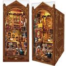 Kit DIY Book Nook Puzzle 3D Magic Store Dollhouse com luz LED