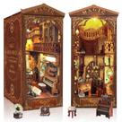 Kit DIY Book Nook Quanquer 3D Puzzle com móveis e LED Magic