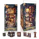Kit DIY Book Nook SUDOPOR Magic Night Alley com capa protetora contra poeira de LED