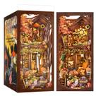 Kit DIY Book Nook TOYQI Miniature House Dollhouse com luz
