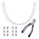 Kit DIY Cable Tethers TetherTies para computadores branco, pacote com 60 Kit DIY Cable Tethers TetherTies para computadores branco, pacote com 60