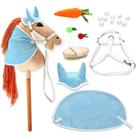 Kit DIY de Cabeçada para Cavalo de Brinquedo Teyva Daily com 9 Peças Azul