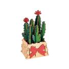 Kit DIY de quebra-cabeça 3D de flores de madeira para adultos com vaso (73 unidades)