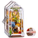 Kit DIY Miniature House ROBOTIME Book Nook com luz LED para jardim Kit DIY Miniature House ROBOTIME Book Nook com luz LED para jardim