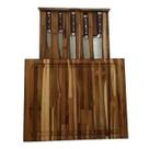 Kit do Chef Tabua e 5 Facas Inox
