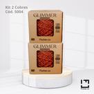 Kit do Fio Glimmer Fischer 150m 3mm 100g cada novelo Kit:2 Cobre 5004