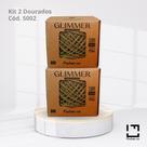 Kit do Fio Glimmer Fischer 150m 3mm 100g cada novelo Kit:2 Dourados 5002