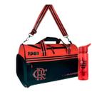 Kit Do Flamengo Bolsa Esportiva Unissex Com Bolso Para Sapato e Garrafa Squeeze De 700ml Ideal Pra Treino Viagem Passeio Kit Do Flamengo Bolsa Esportiva Unissex Com Bolso Para Sapato e Garrafa Squeeze De 700ml Ideal Pra Treino Viagem Passeio