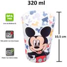 Kit do Mickey e da Minnie com Forminha de Sorvete e Copos 320ml