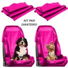 Kit do Par Conjunto Dianteiro de Capas ROSA Protetor Carro Banco banco dianteiros Frente Oficina Mecânico Pet material sintético imp