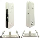 Kit- Dobradiças AL 1103A 1101A+ Buchas AL 1201A 1013A Branco