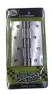 Kit Dobradiças Com Parafusos Metal Polido - Idea - 4' - 3unid - 3920D