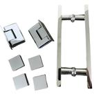 Kit Dobradiças v/a com Puxador 20x30cm e suportes Cromado - Alumínios Cometa Kit Dobradiças v/a com Puxador 20x30cm e suportes Cromado - Alumínios Cometa