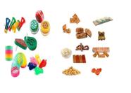 Kit Doce Cosme Damião p/ 30 pessoas + 30 brinquedos + sacos