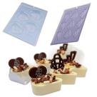 Kit Doces Finos Formas de Acetato Gota e Arabesco