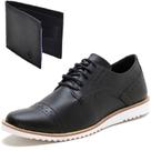 Kit Dockside Casual Ec Shoes Detalhes Em Perfurações E Carteira