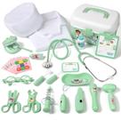 Kit Doctor Phobby durável para crianças com estetoscópio, 27 unidades