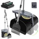 Kit Dog Pooper Scooper UPSKY, alça de aço inoxidável de 85 cm
