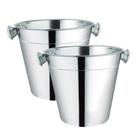 Kit Dois Baldes Aço Inox Profissional 900ml Weck