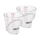 Kit Dois Copos Dosador Plástico 88ml / 3oz Weck Kit Dois Copos Dosador Plástico 88ml / 3oz Weck