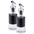Kit Dois Galheteiros de Vidro Preto Weck