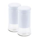 Kit Dois Porta Condimento e Saleiro Branco com Tampa Weck